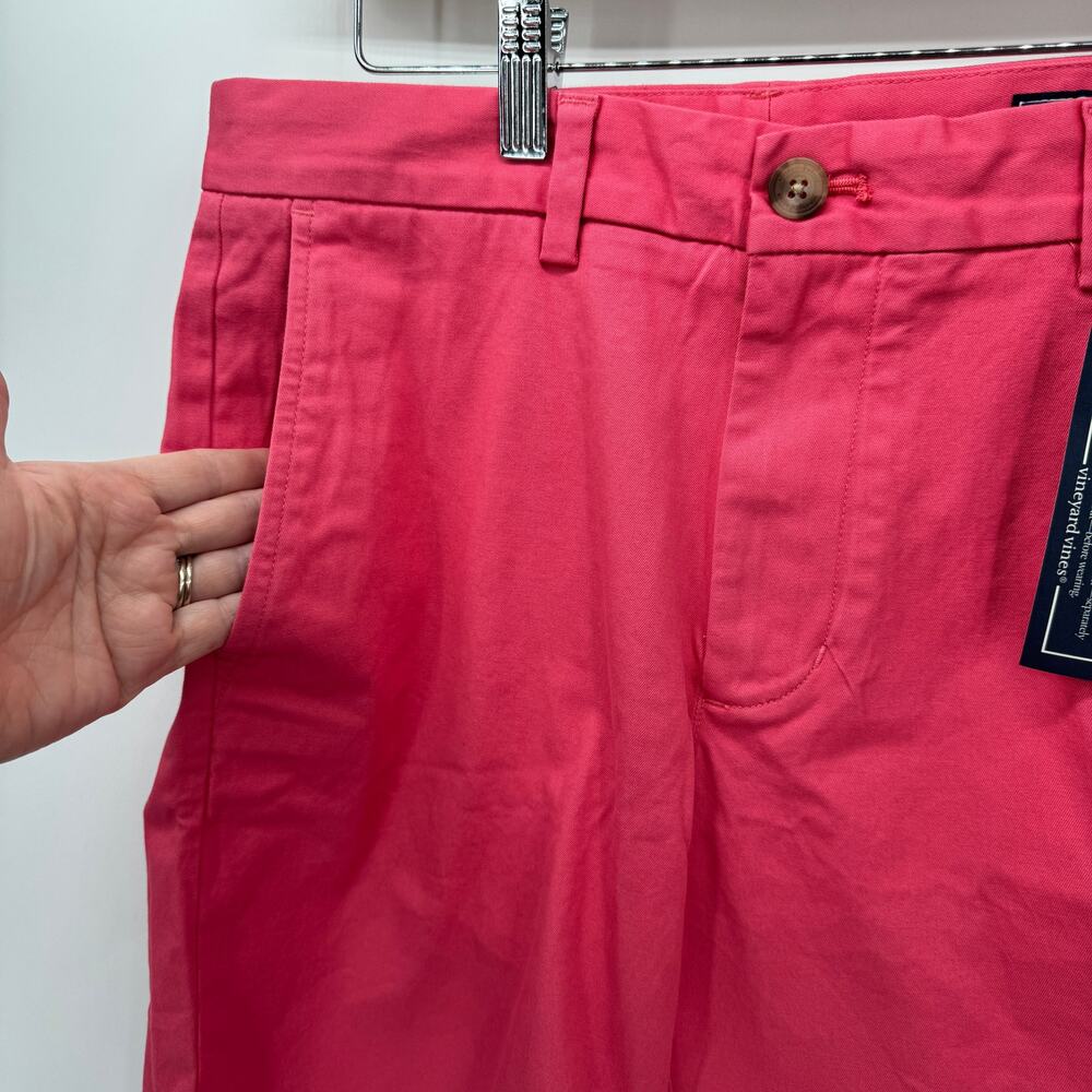 Vineyard Vines Shorts‎ Mens 28 (29x9 ACTUAL) Breaker 9" Coastal Pink NEW - Picture 7 of 7